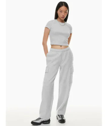 High Waist Wide-leg Ankle-length Pants