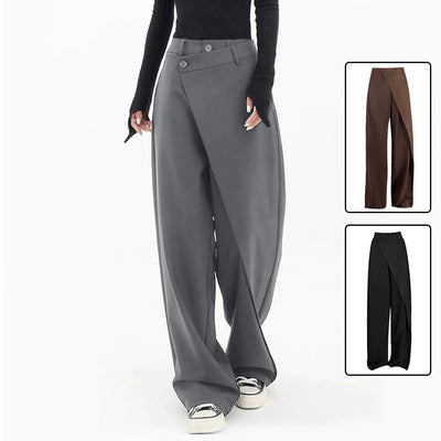 Irregular Wide-Leg Pants