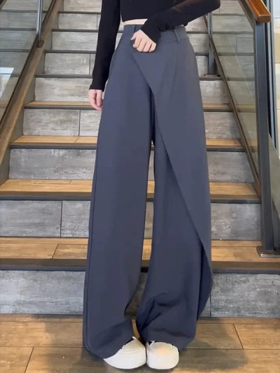 Irregular Wide-Leg Pants