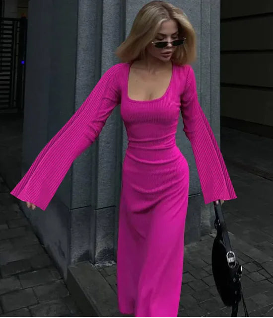 U-neck Dress Back