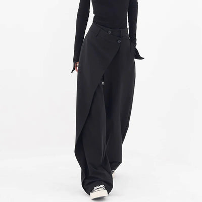 Irregular Wide-Leg Pants